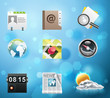 Typical mobile phone apps icons. EPS 10 version. Part 3