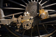 Mecanism of steam loco drive wheels