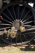 Mecanism of steam loco drive wheels
