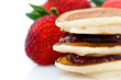 Pancakes à la confitures de fraise