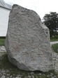Großer Runenstein (Haraldstein) in Jelling in Daenemark, Motivse