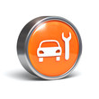 Car service - 3D button with clipping path