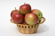 red apples in the busket