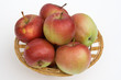 red apples in the basket