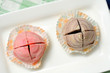 Top view of unique mooncakes