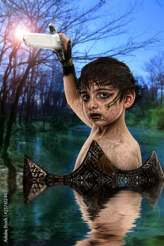 Photo: Young Warror Boy Young Warror Boy