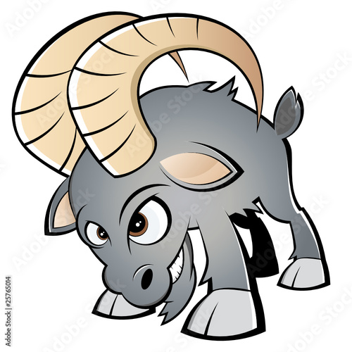 Vector: ziege cartoon lustig bock maskottchen ziege cartoon lustig bock maskottchen