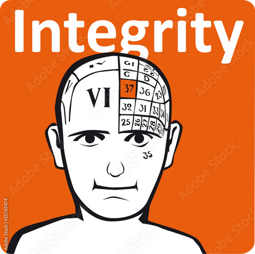 Vector: A psychology model - the integrity section of the brain A psychology model - the integrity section of the brain