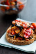 Toast with vegetable ragout Toast with vegetable ragout
