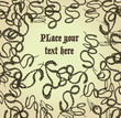 Snake vector background with copy space