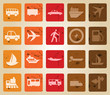 transportation icons set
