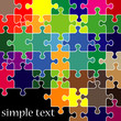 Colorful puzzle background with space for text - vector Colorful puzzle background with space for text - vector