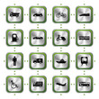 Transportation stylish icons set Transportation stylish icons set