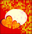 Vector disco heart Vector disco heart