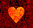 Vector disco heart Vector disco heart