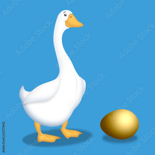 Illustration: Goose With Golden Egg Goose With Golden Egg