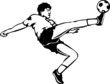 Soccer Player Vinyl Ready Vector Illustration Soccer Player Vinyl Ready Vector Illustration