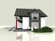 3d einfamilienhaus clip