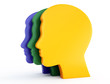man heads
