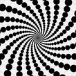 rotating balls. optical illusion