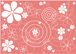 modern flowers - pink(soft) background modern flowers - pink(soft) background