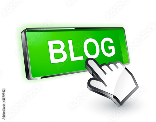 Vector: bouton blog curseur main bouton blog curseur main