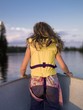 Photo: Girl In The Front Of A Boat Girl In The Front Of A Boat