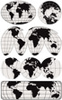 world map vector  labels