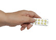 Pills in a Senior hand