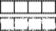 Isolated new and aged filmstrip frame - vector