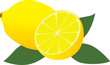 Lemon on a white Lemon on a white