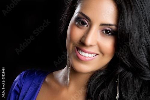 Photo: Smiling Hispanic Woman Smiling Hispanic Woman