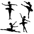 Ballet Dancer Silhouettes - 2 Ballet Dancer Silhouettes - 2