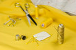 Sewing yellow