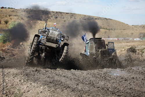 Photo: Tractor mud racing Tractor mud racing
