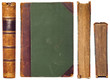 vintage book sides set - spine, first cover, cut and top sides vintage book sides set - spine, first cover, cut and top sides