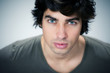 homme brun portrait beauté mode