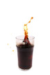 Photo: splash in glass isolated on white background splash in glass isolated on white background