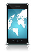 Modern Mobile Phone with Touchscreen