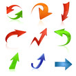 Arrow icon set. Vector