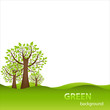 Green Background With Trees Green Background With Trees