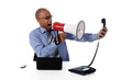 Young attractive African-American businessman Young attractive African-American businessman