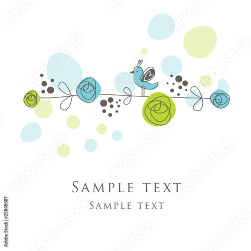 Vector: Greeting card with copy space Greeting card with copy space