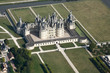 Château de Chambord vue du ciel à 1500 pieds ( loir-et-cher )