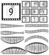 Film countdown illustration - vector