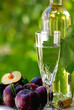 White wine and mature fruits.