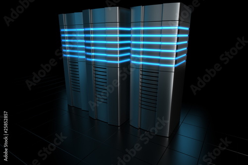Illustration: Rack servers Rack servers