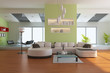 3d render modern living room