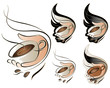 Coffee sign set