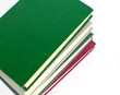 books on white background